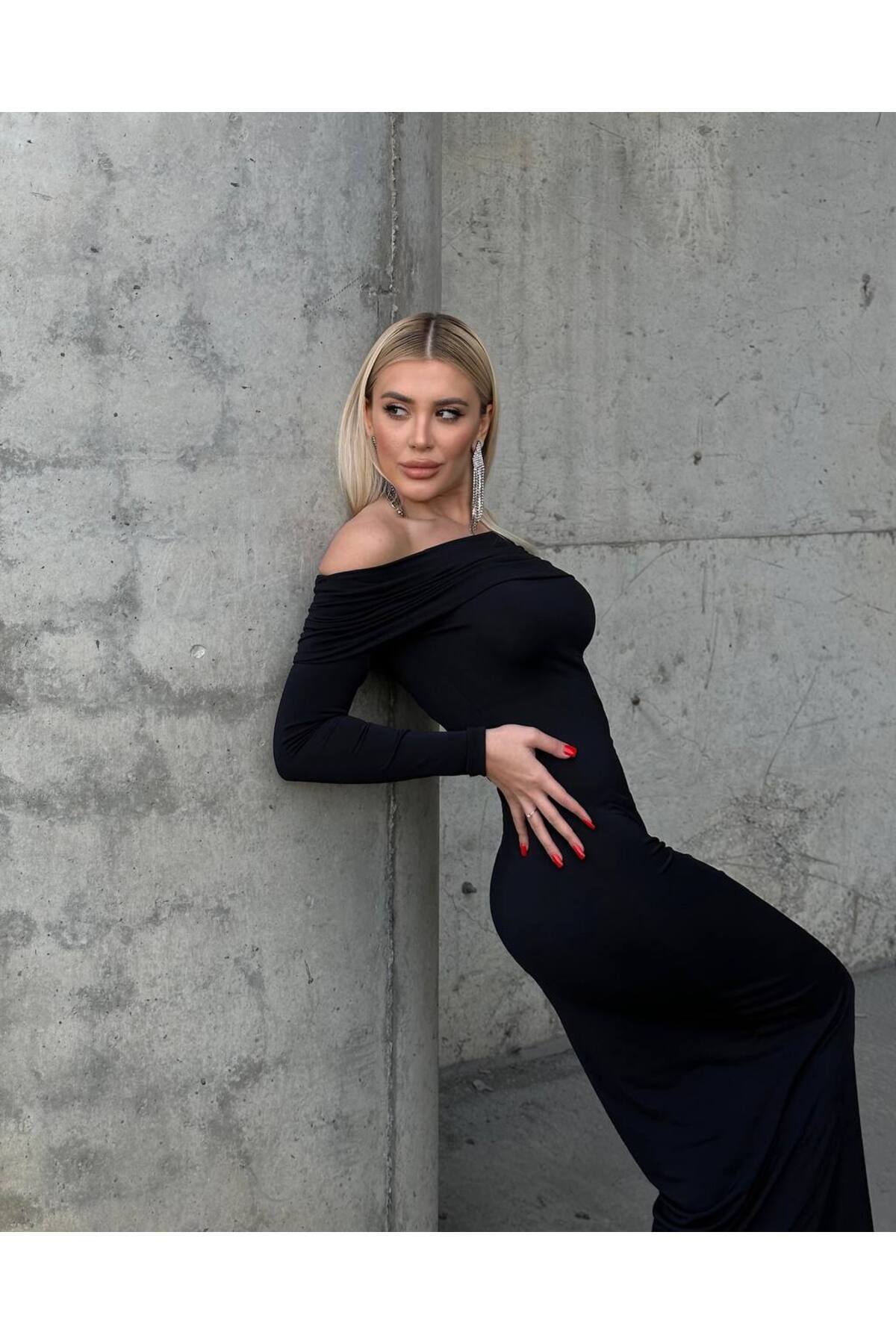 Madonna Yaka Tam Boy Elbise