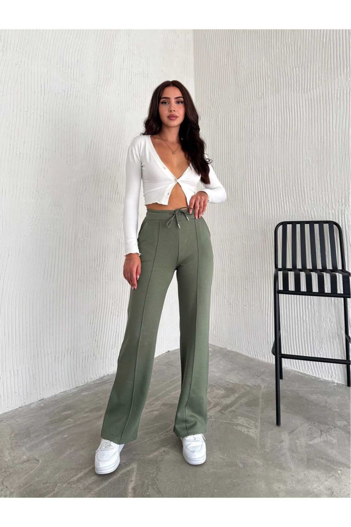 İçten Şardon Çimalı Palazzo Eşofman