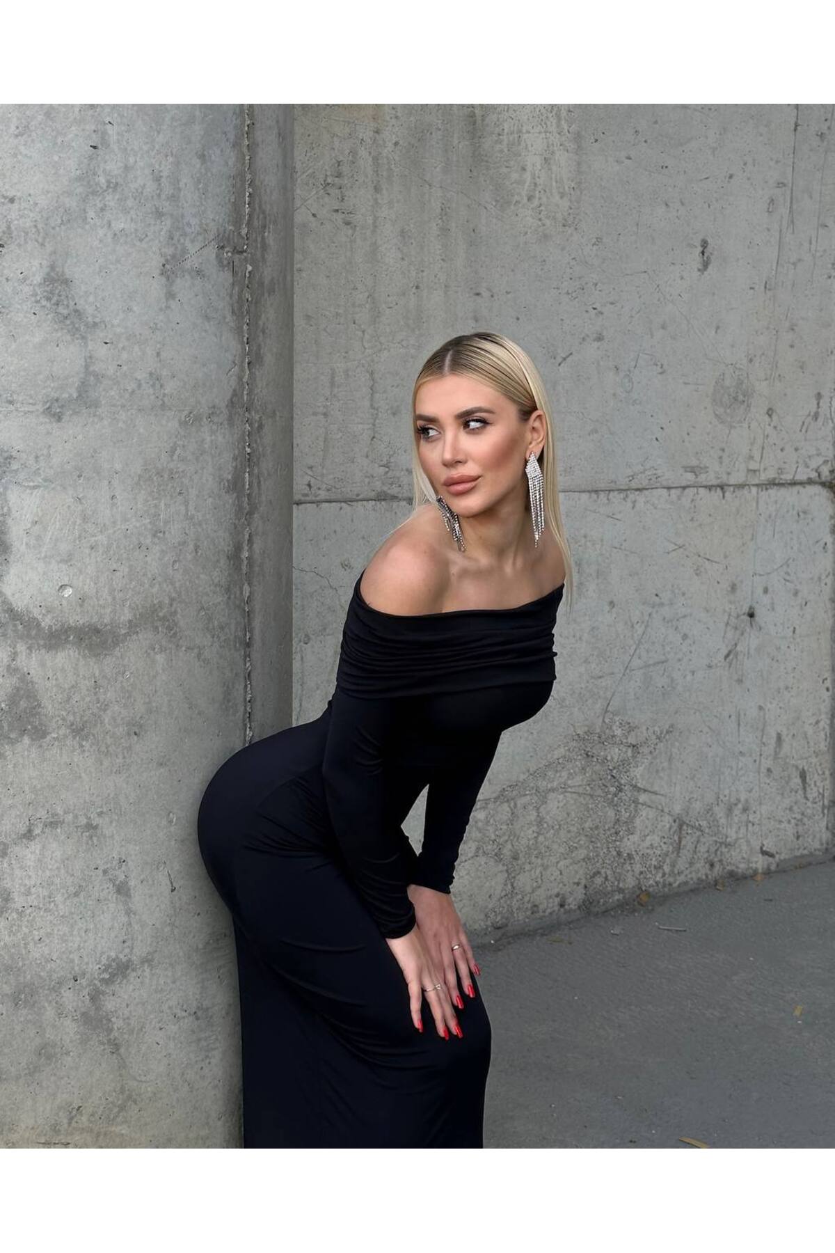 Madonna Yaka Tam Boy Elbise