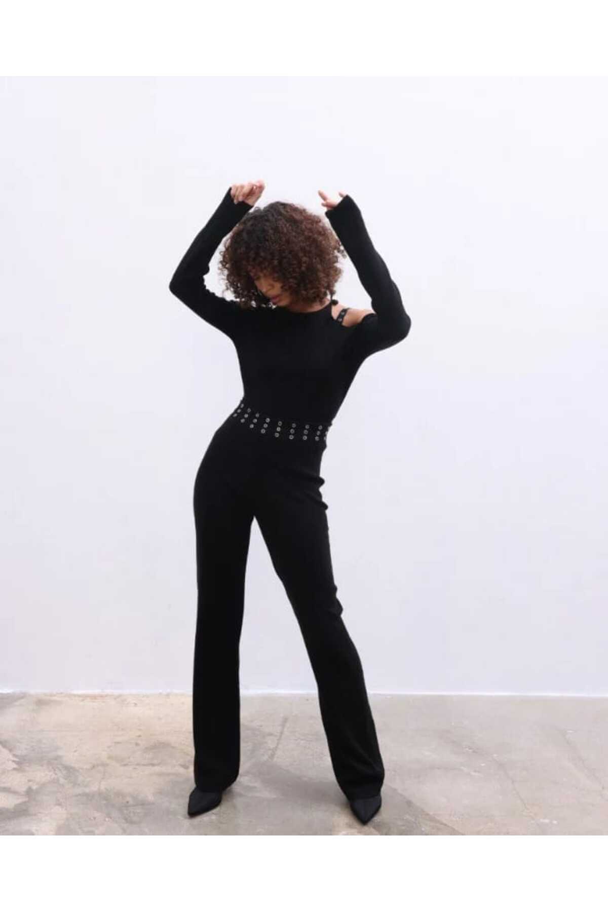 Kol Detaylı Triko Alt-Üst Takım