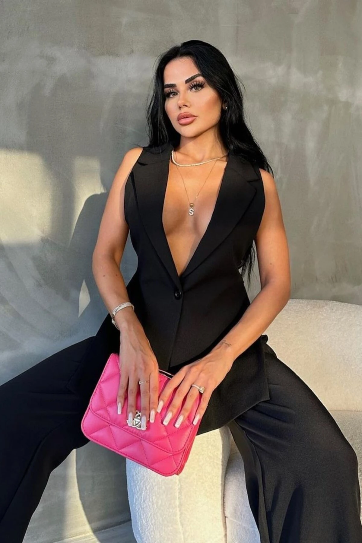 Yandan Tokalı ZR Model Blazer Yelek