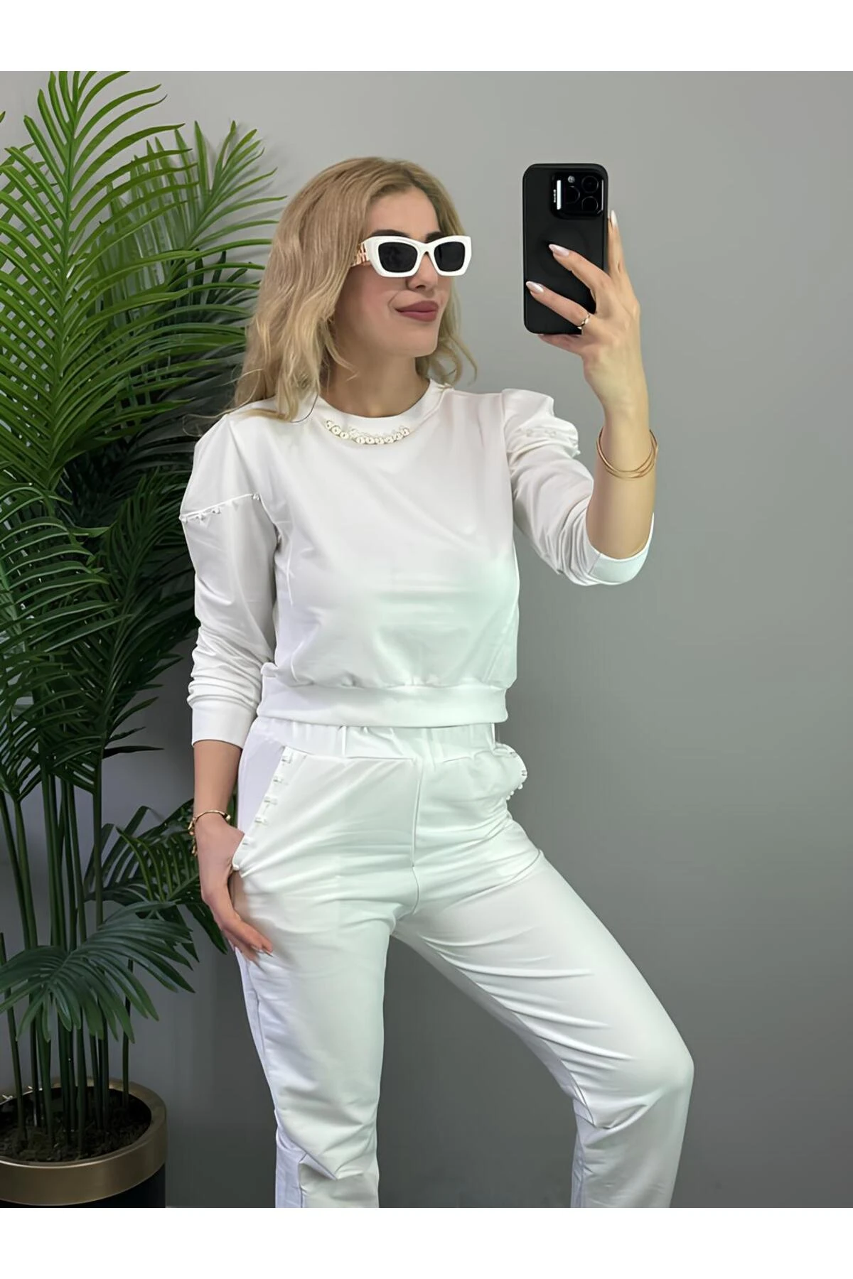 İnci Detaylı Eşofman Takımı