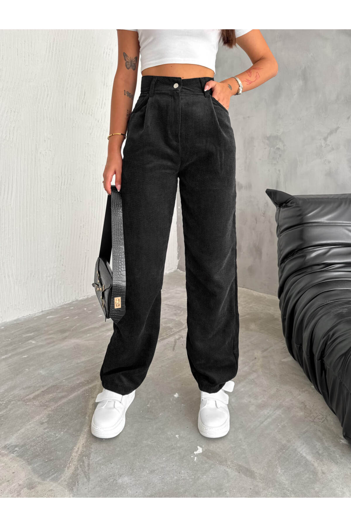 Kadife Palazzo Pantolon