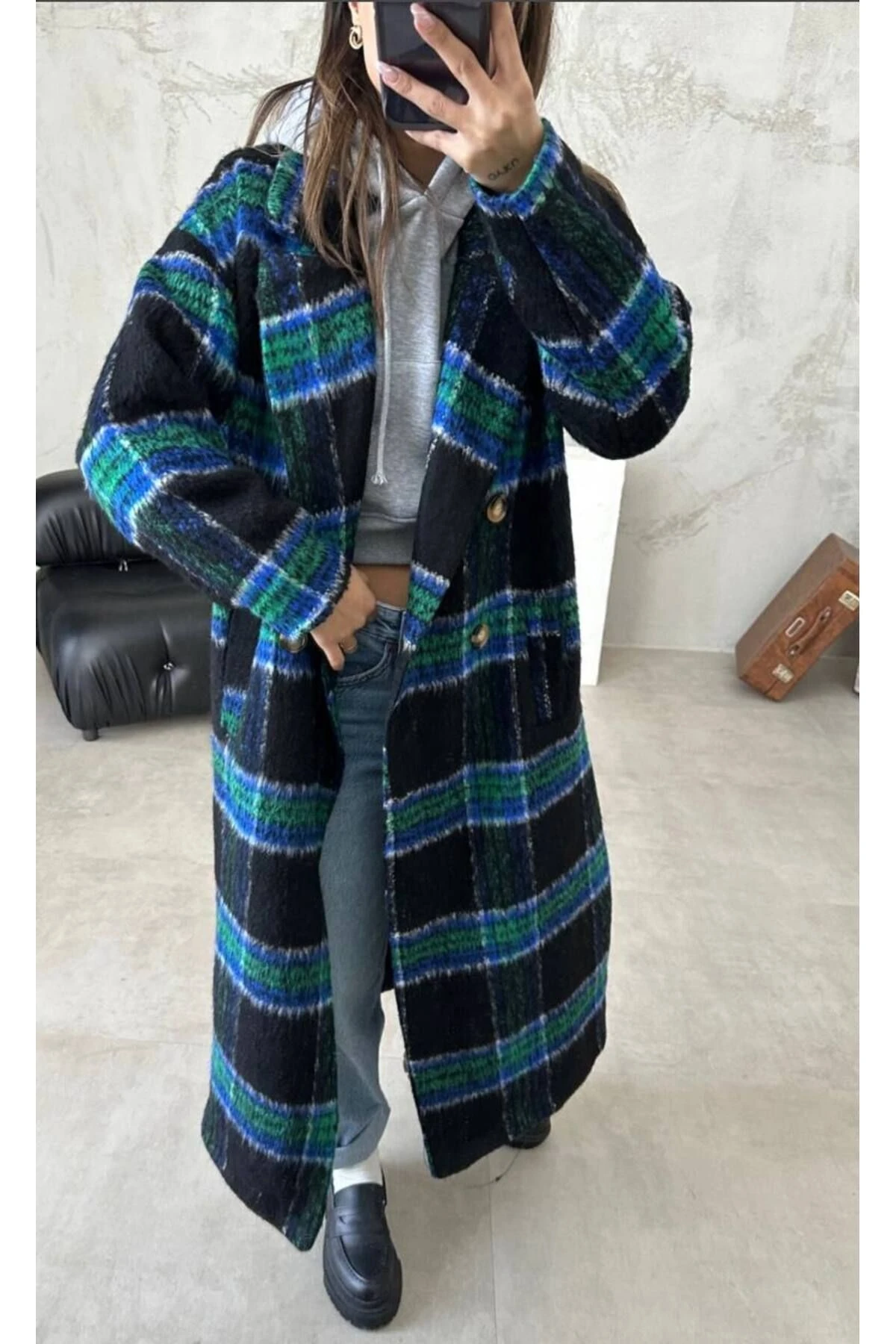 Ekoseli Tam Boy Kaban