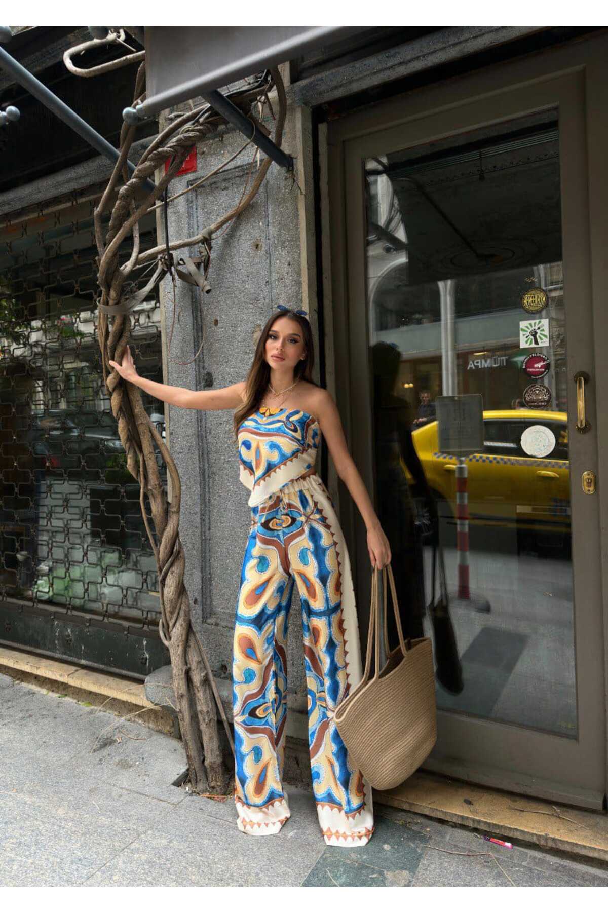 İpek Saten İkili Yazlık Takım