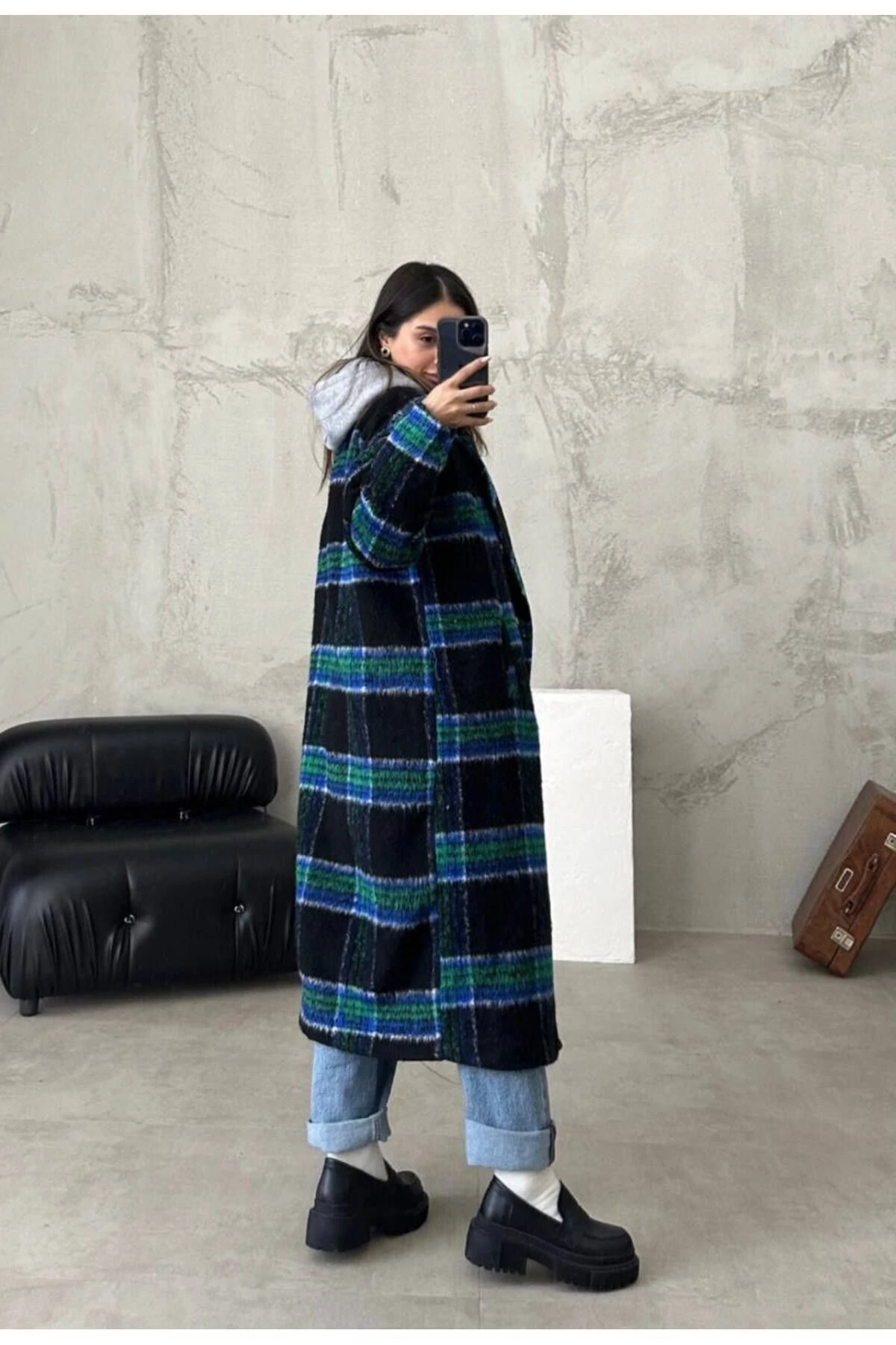 Ekoseli Tam Boy Kaban