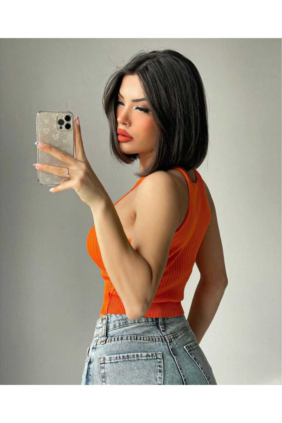 İnce Triko Demirli Crop