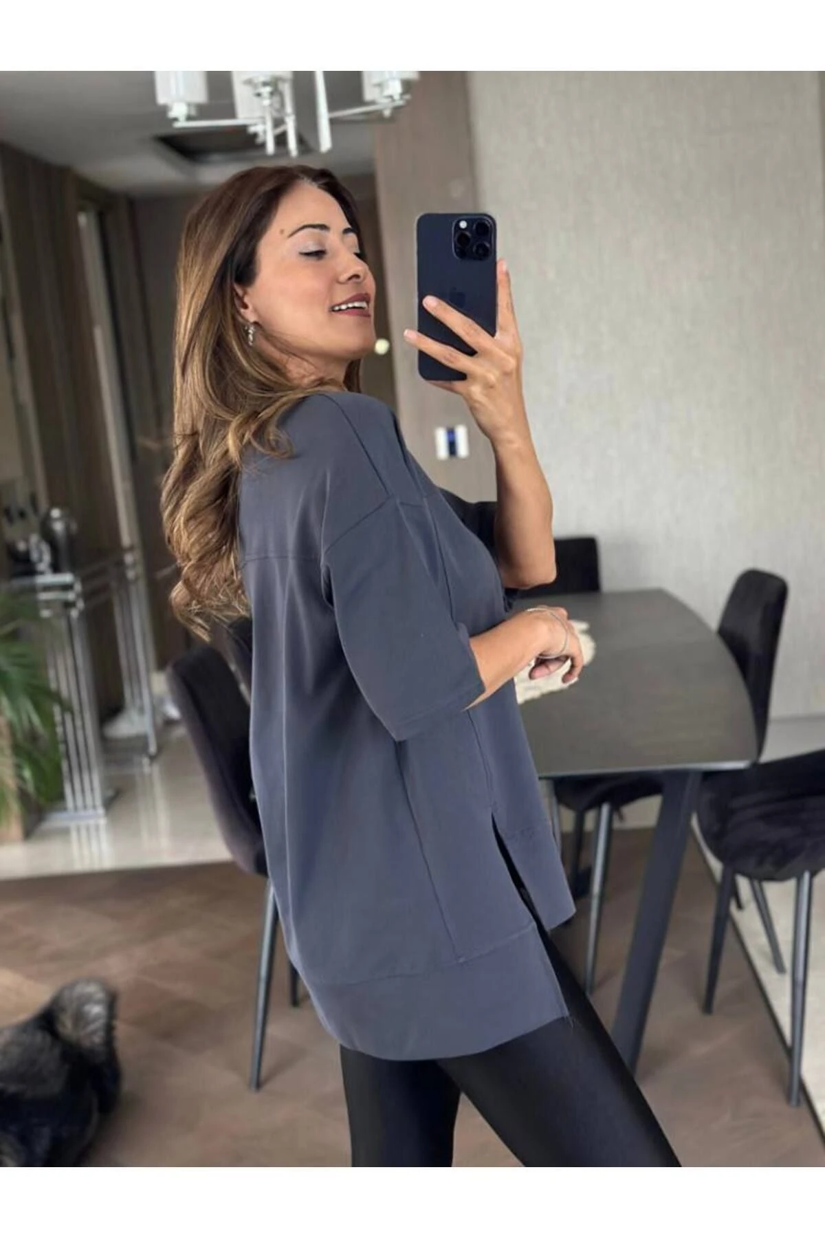 Spor Asimetrik Kesim T-Shirt