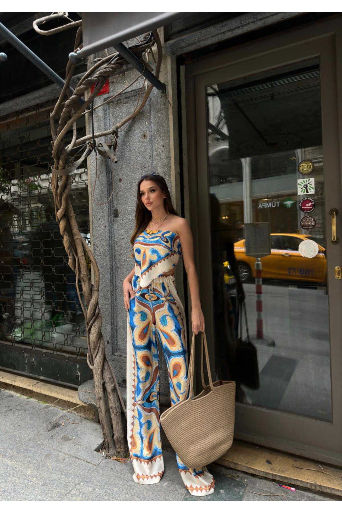 İpek Saten İkili Yazlık Takım