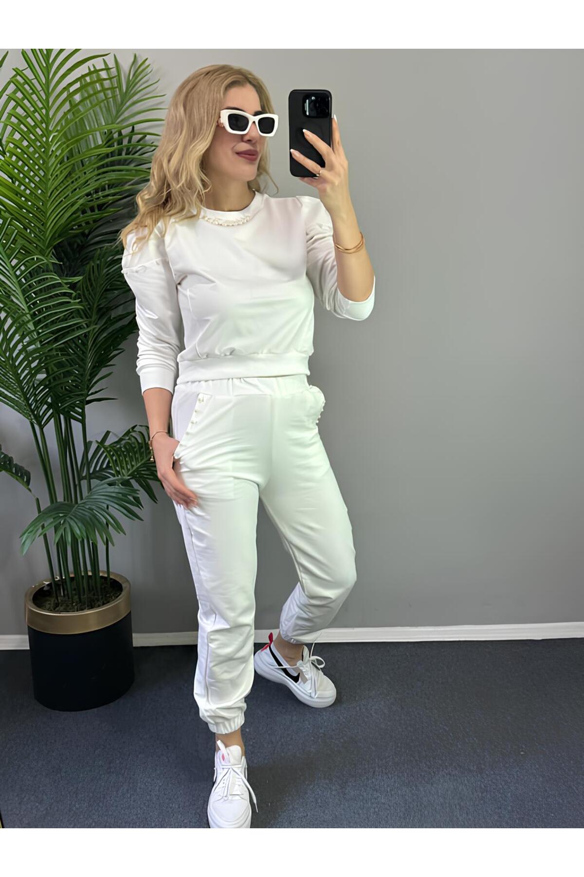 İnci Detaylı Eşofman Takımı