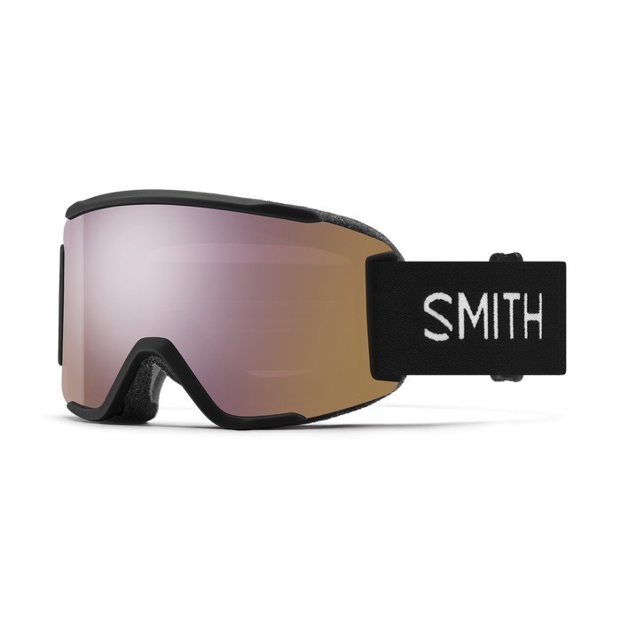 Smith SQUAD S Goggle - Siyah / ChromaPop™ Everyday Rose Gold Mirror