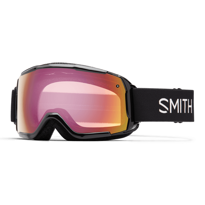 Smith GROM Çocuk Goggle - Black + Red Sensor Mirror Lens