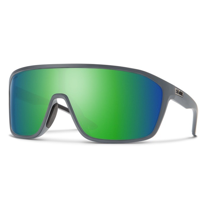 Matte Cement + ChromaPop Polarized Green Mirror Lens