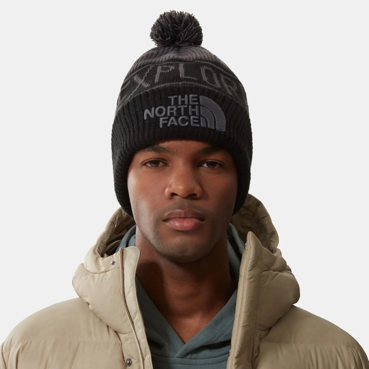 The North Face Retro Pom Beanie Bere