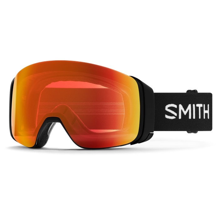 Smith 4D MAG Goggle (+Bonus Lens) - Siyah / ChromaPop Everyday Red