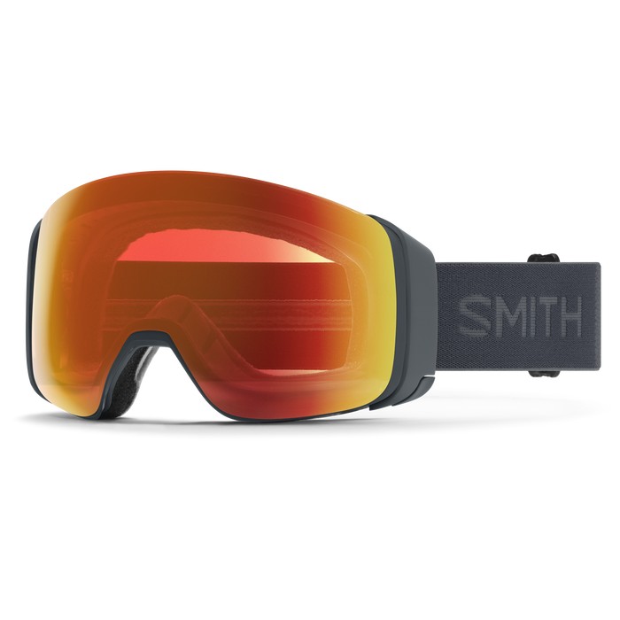 Smith 4D MAG Goggle (+Bonus Lens) - Kömür / ChromaPop Everyday Red