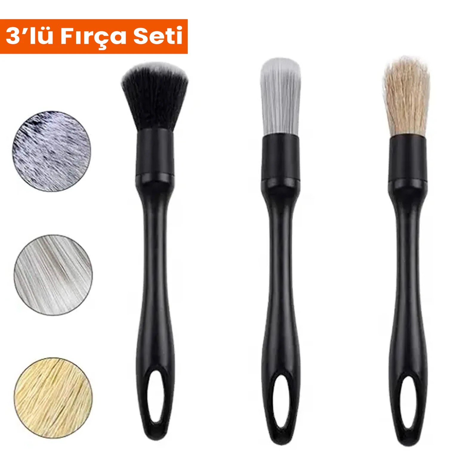 Schön Weiter Araç İçi Temizleme Köpüğü + 3’lü Araç Temizleme Fırçası + 3’lü Mikrofiber Bez Seti