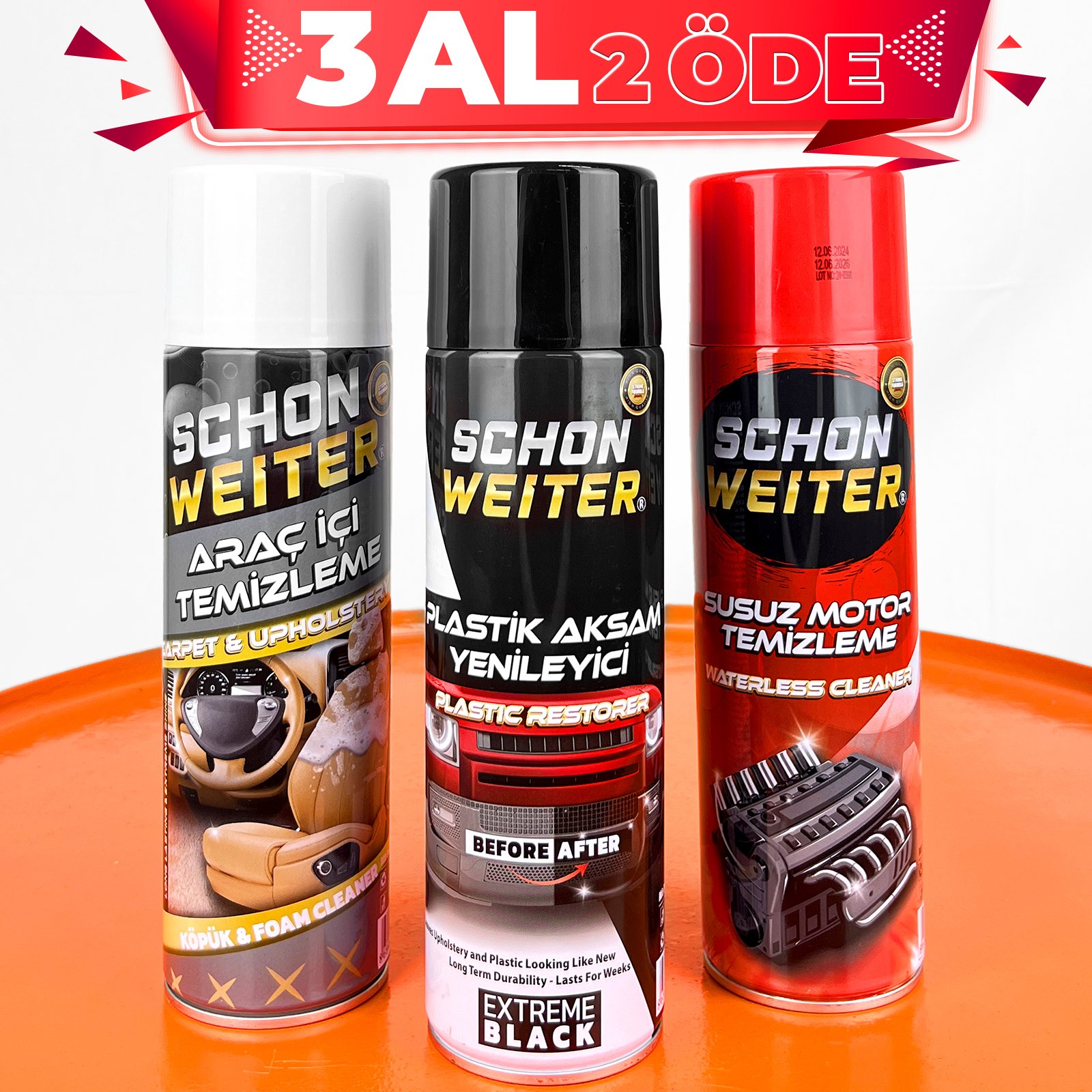 Schön Weiter Motor + Plastik + Araç İçi 3'lü Set