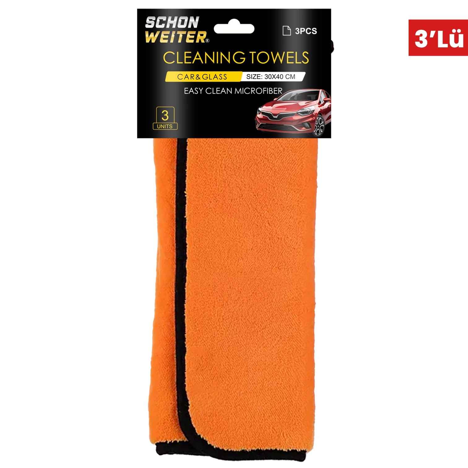 HGV Silikon Çekçek + Schön Weiter 40x30 3’lü Mikrofiber Bez Seti
