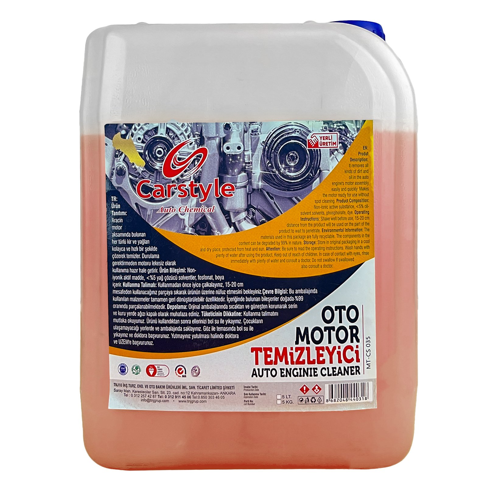 CarStyle Motor Temizleme 5LT