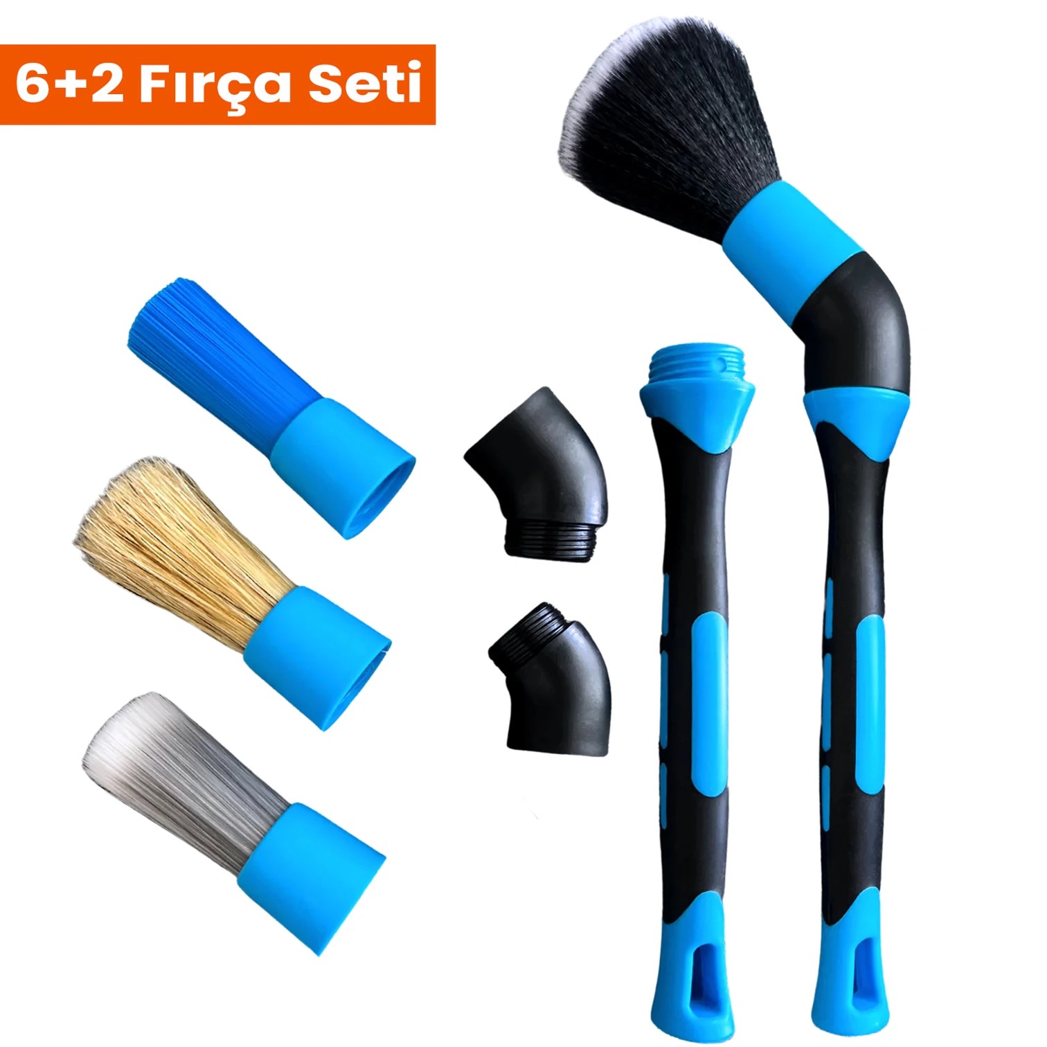 Schön Weiter Araç İçi Temizlik Seti – Köpük + 6+2 Fırça + 3'lü Mikrofiber Bez