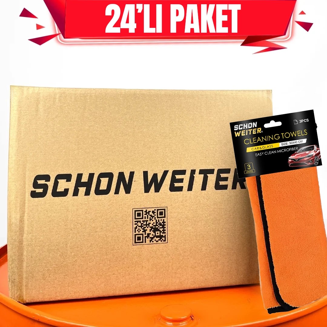 Schön Weiter 3’lü Mikrofiber Bez Seti – 24’lü Paket