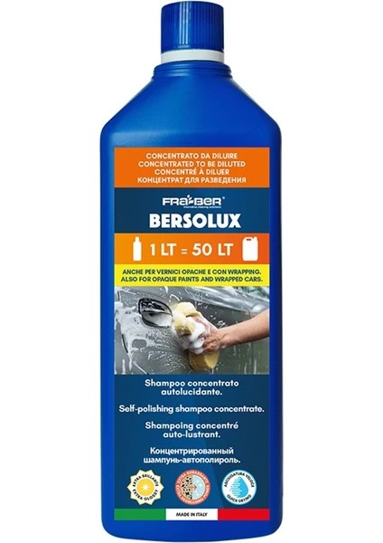 Fra-Ber Bersolux Cilalı Köpüklü Manuel Araç Yıkama Şampuanı - 1000 ml