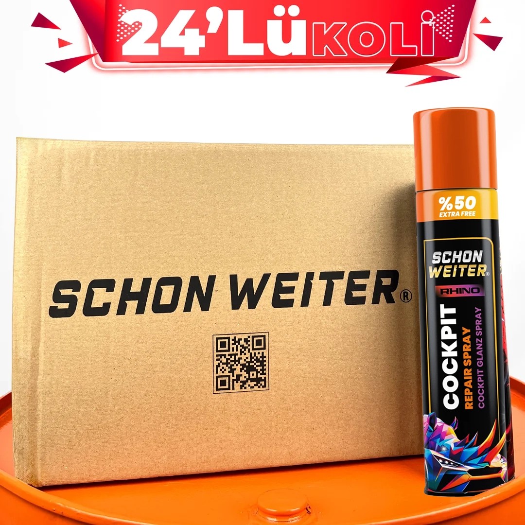Schön Weiter TORPİDO PARLATICI – Cockpit Repair Spray [RHINO Serisi] 750 ml – 24’LÜ KOLİ