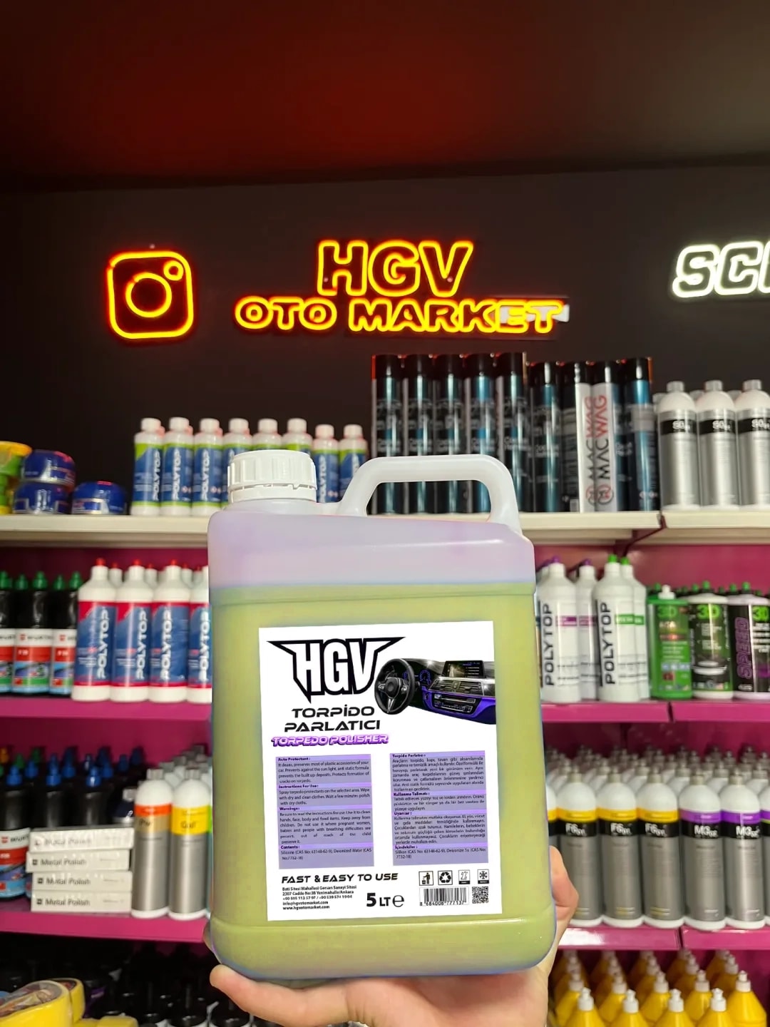 5 Litre Torpido Parlatıcı Süt | HGV