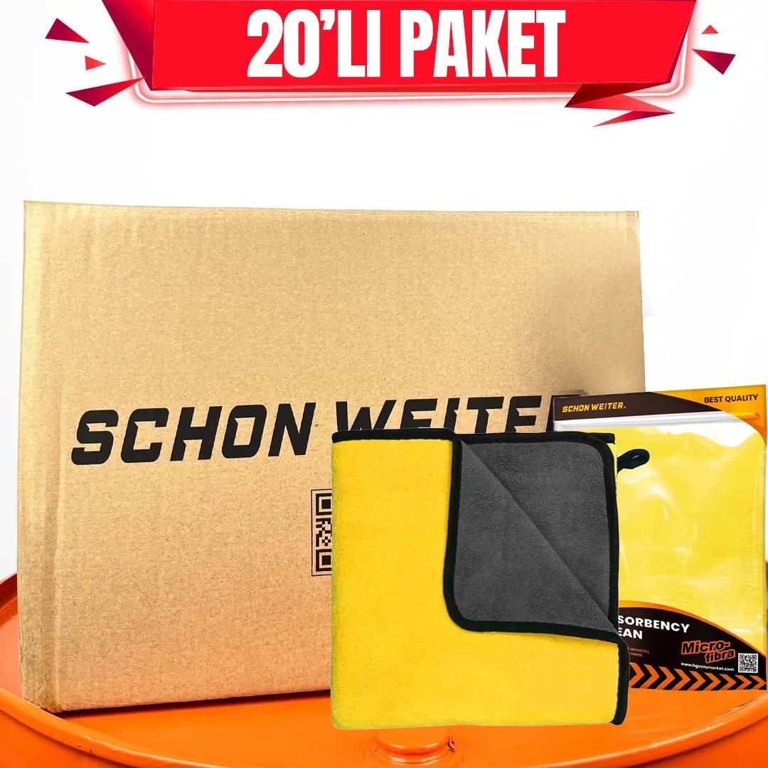  Schön Weiter Double Face Sarı 45x75 Kurulama Bezi – 20'li Paket