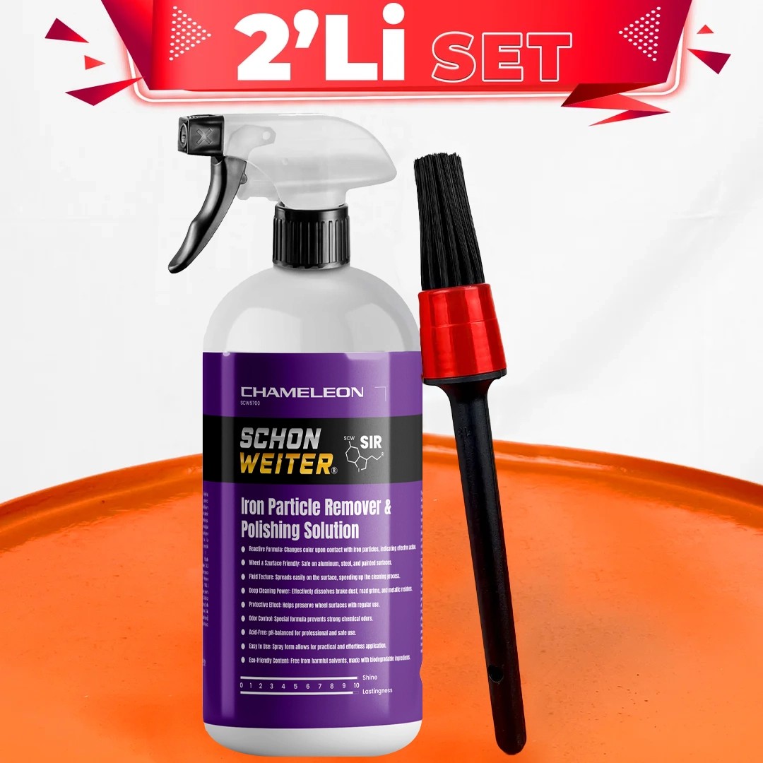 Schön Weiter - Iron Particle Remover & Polishing Solution (Demir Tozu Giderici ve Parlatma Solüsyonu) + Detay Fırça KAMPANYALI