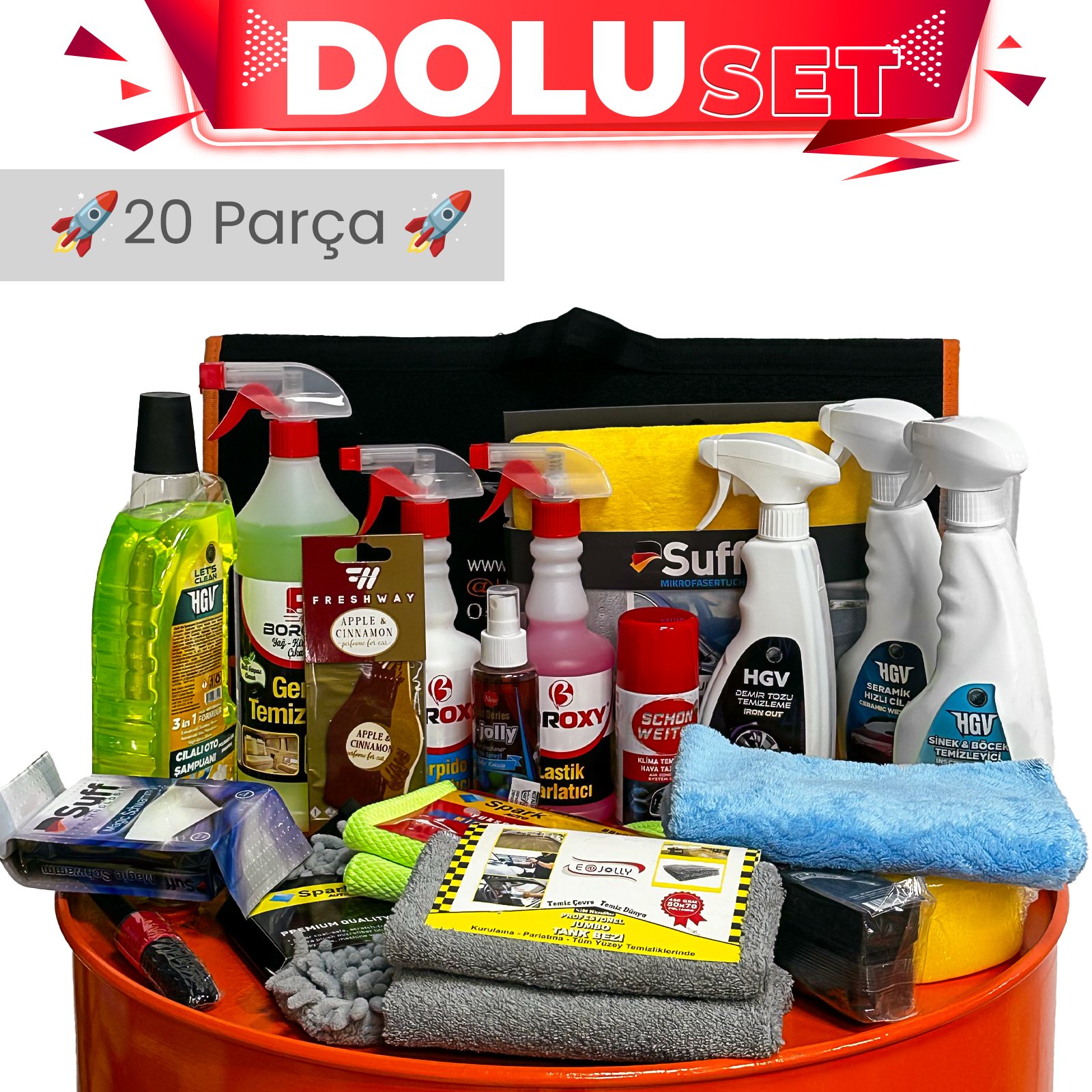 Oto Bakım Seti - 20 Parça DOLU DOLU SET 2