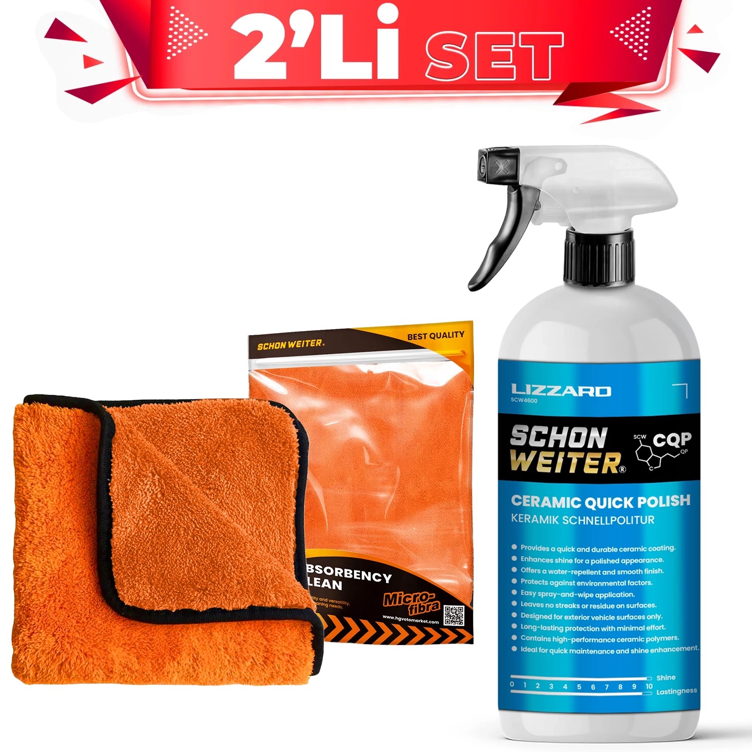  Schön Weiter CQP Ceramic Quick Polish Lizzard + Turuncu 40x60 Cila Bezi Seti