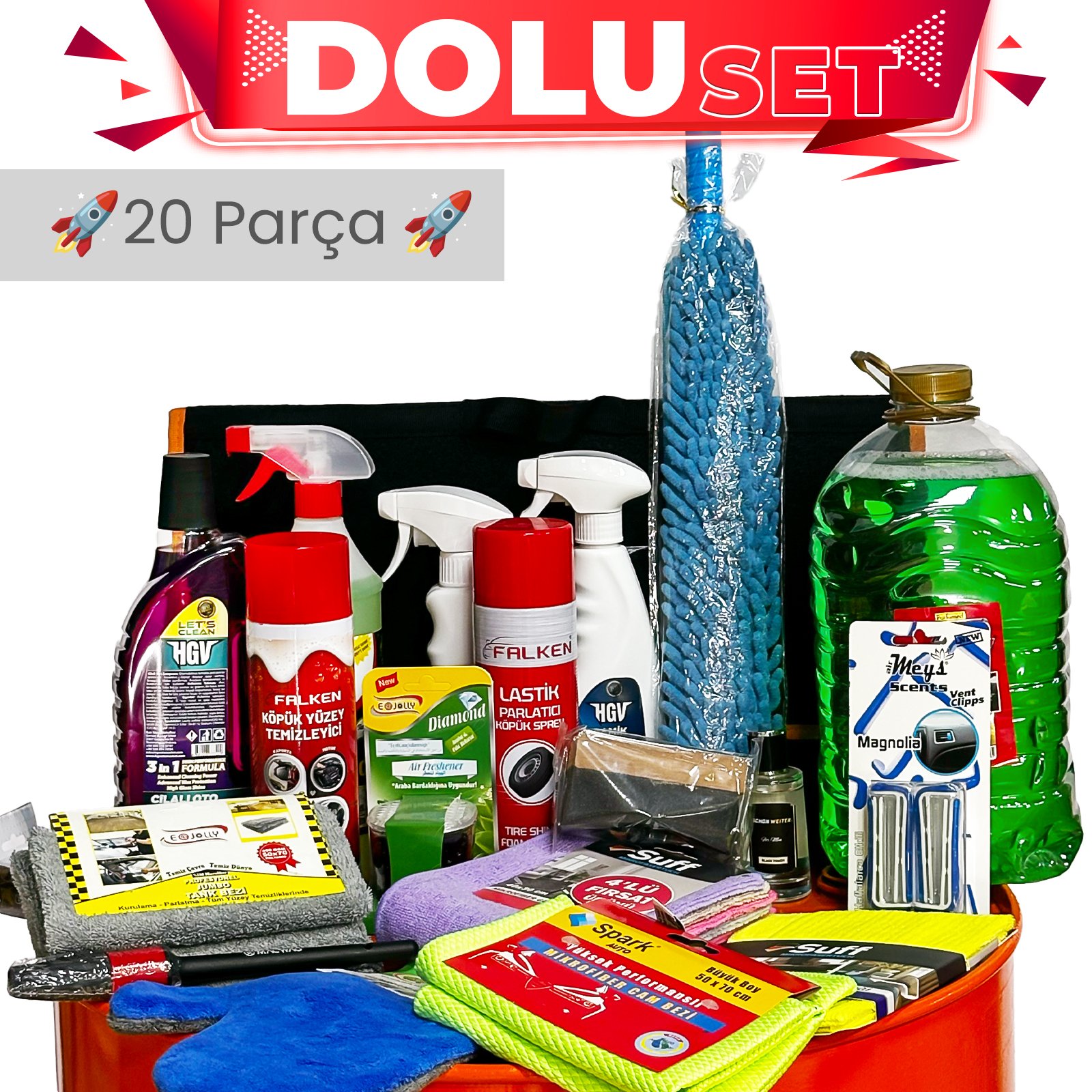 Oto Bakım Seti - 20 Parça DOLU DOLU SET 3