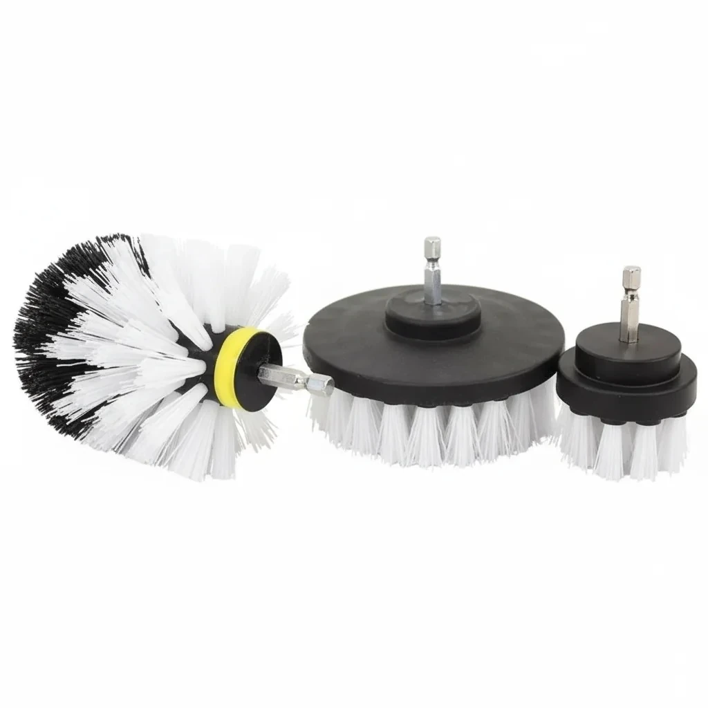 Schön Weiter Matkap Uyumlu 3’lü Fırça Seti – Güçlü Temizlik, Zahmetsiz Uygulama