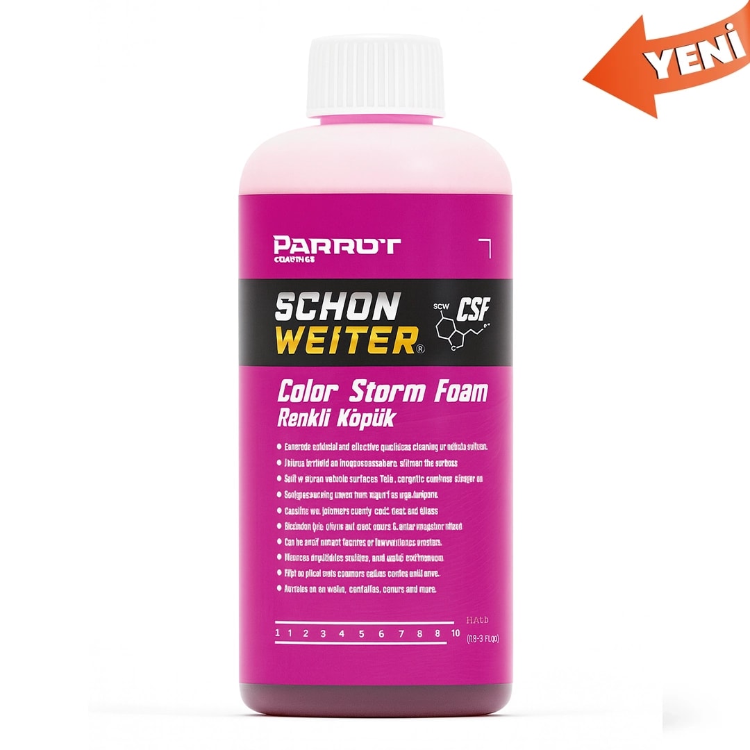 Pembe Renkli Köpük Cilalı Oto Şampuanı 500 ml (CSF) - Schön Weiter