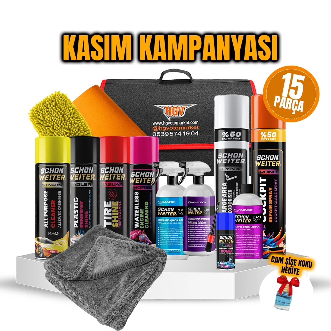 Kasım Kampanyası Başladı! 15 Parçalık Dev Oto Bakım Seti Şimdi Satışta!