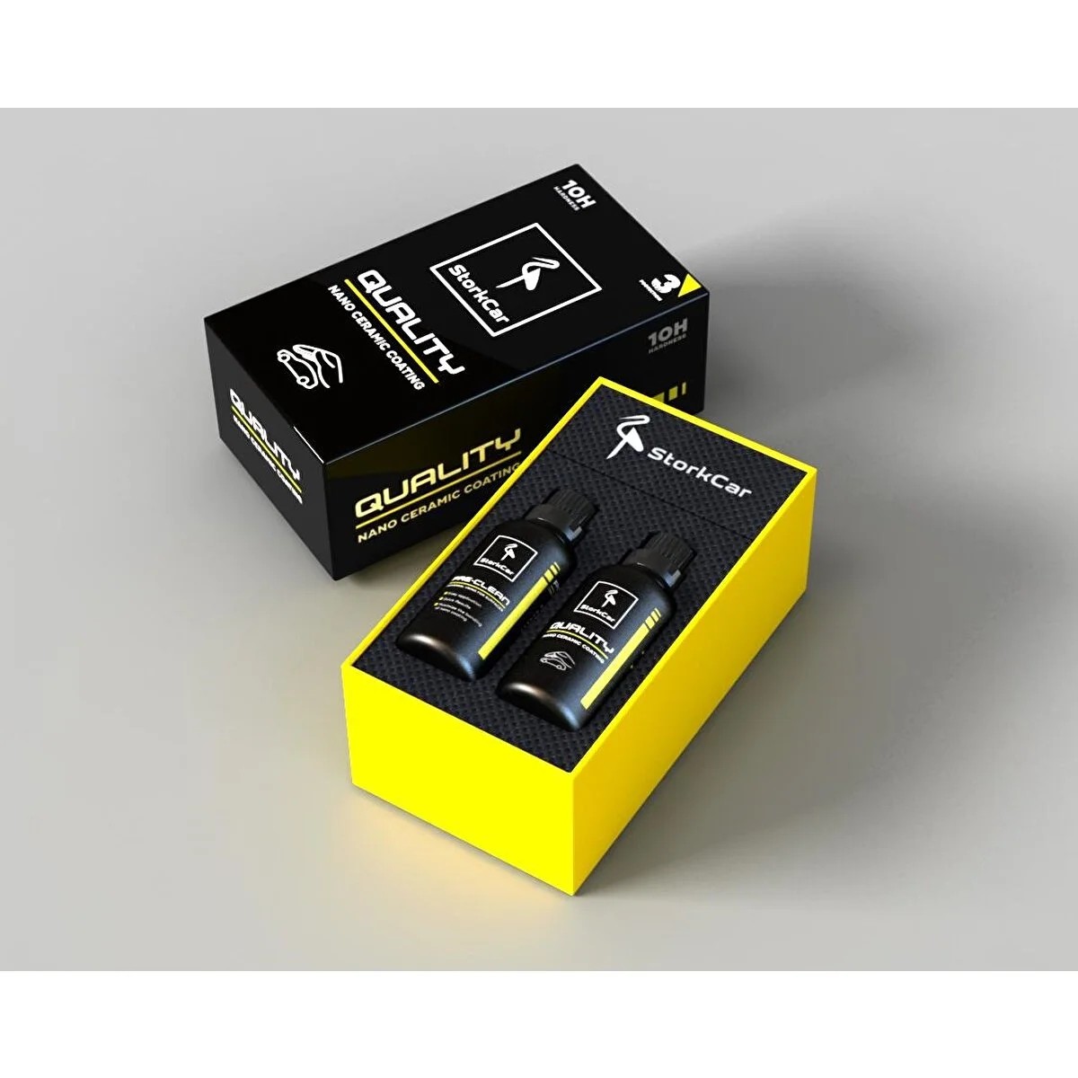 Storkcar Quality 10h Nano Seramik Kaplama 50ml + 50ml Seramik Öncesi Yüzey Temizleyici