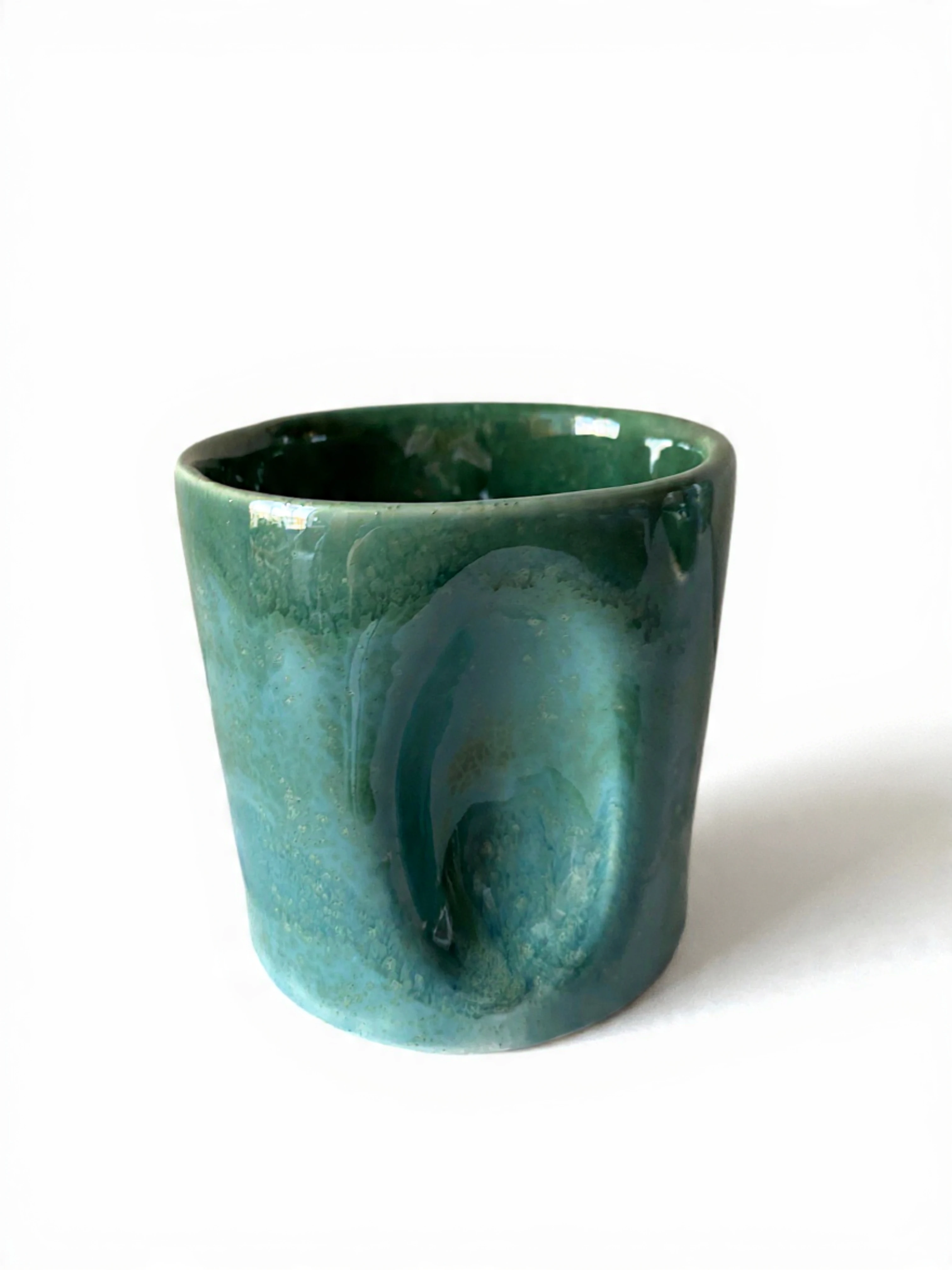 Emerald Turquoise Amorf Cup