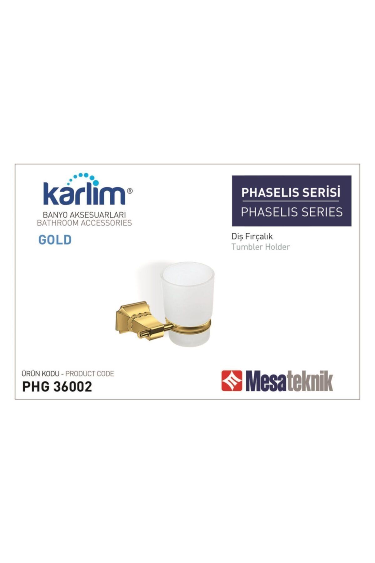 Karlim Phaselis Serisi Gold (Altın) Diş Fırçalık (phg36002)