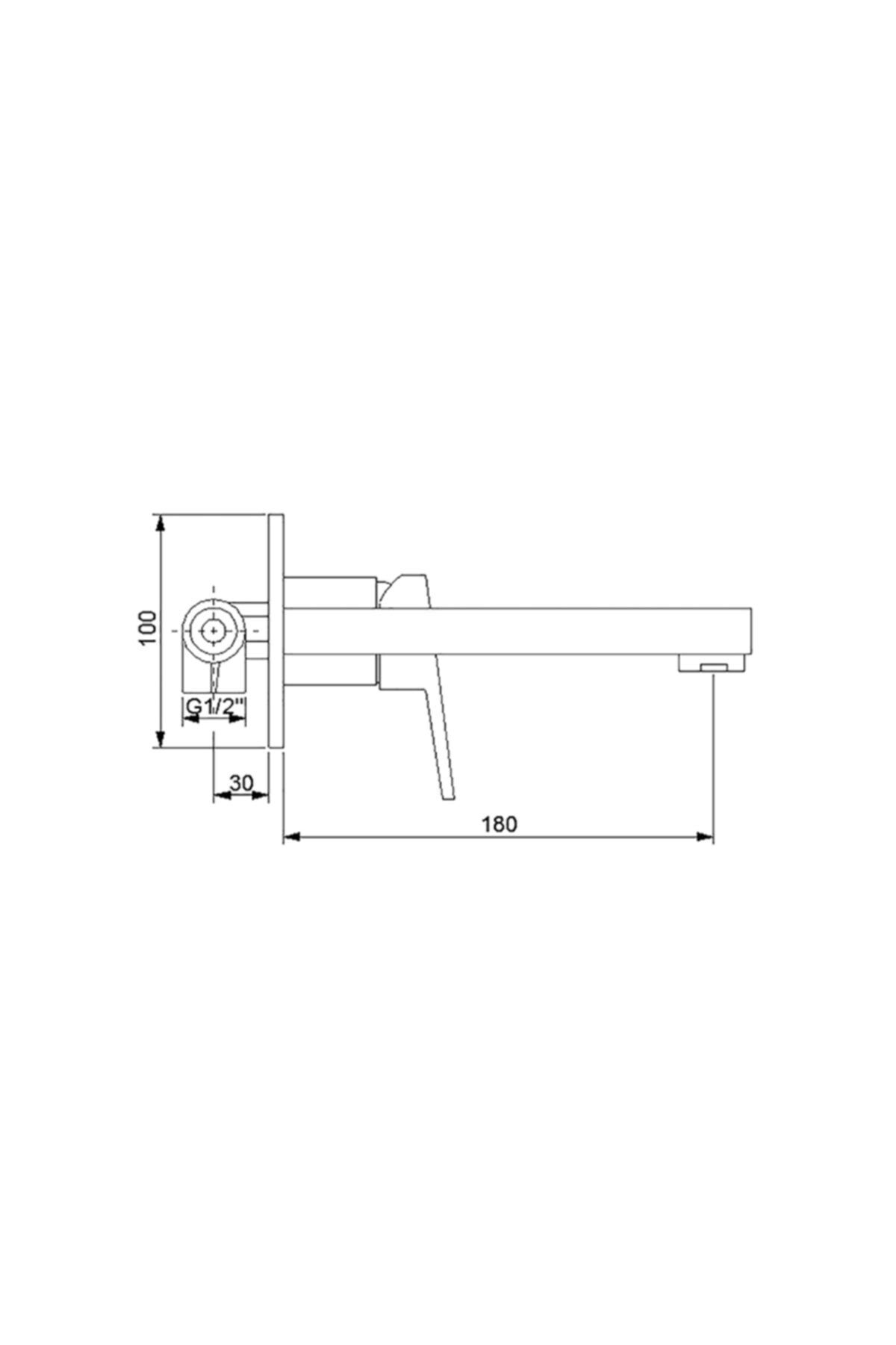 Silver Ankastre Lavabo Bataryası Siyah 851571b