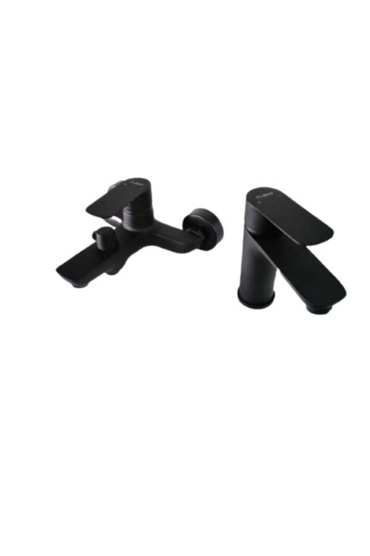Fleko Siyah Mix Lavabo& Banyo Batarya 2li Set