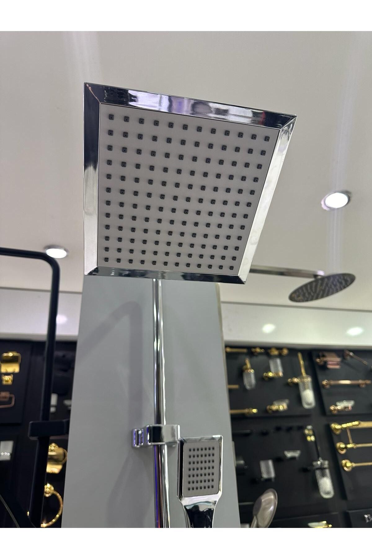 Fleko Paslanmaz Tepe Duş Seti