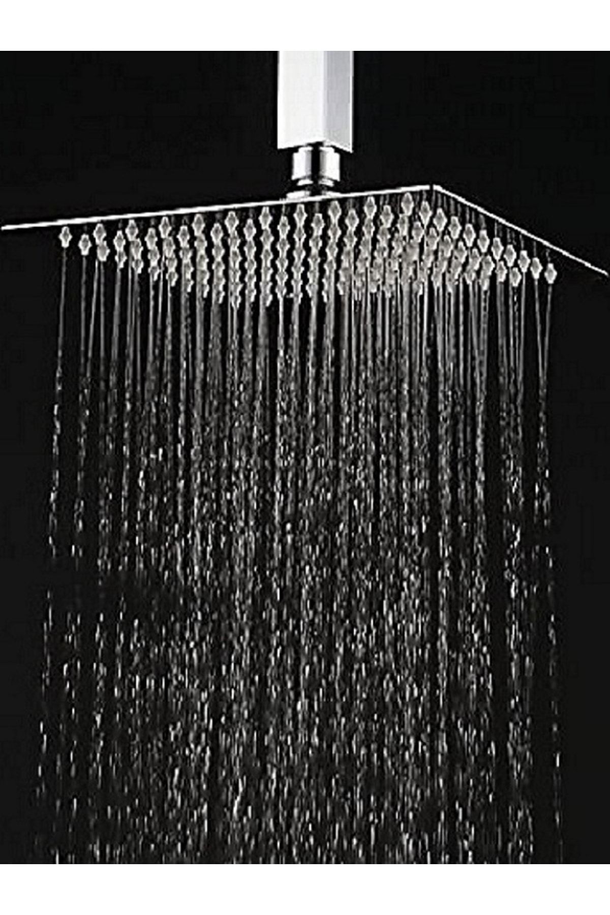 Tepe Duş Başlığı Kare 20 * 20 Paslanmaz Inox 304 Çelik Metal Kireç Önleyici
