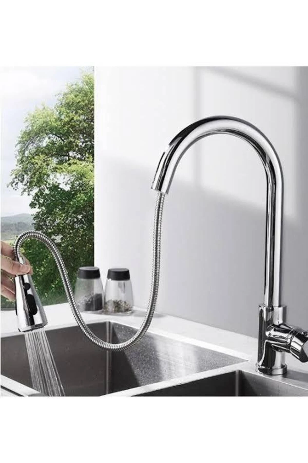 Krom Spiralli Eviye Bataryası