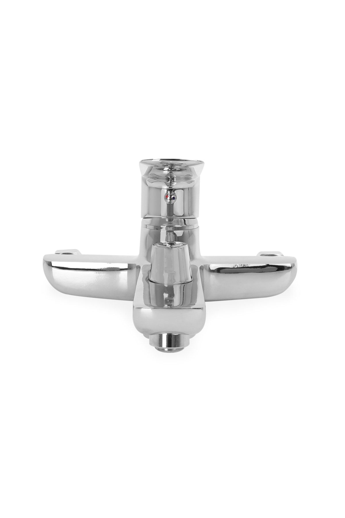 Fleko Krom Gümüş Banyo Bataryası (SICAK SOĞUK GİRİŞLİ, PİRİNÇ MALZEME)