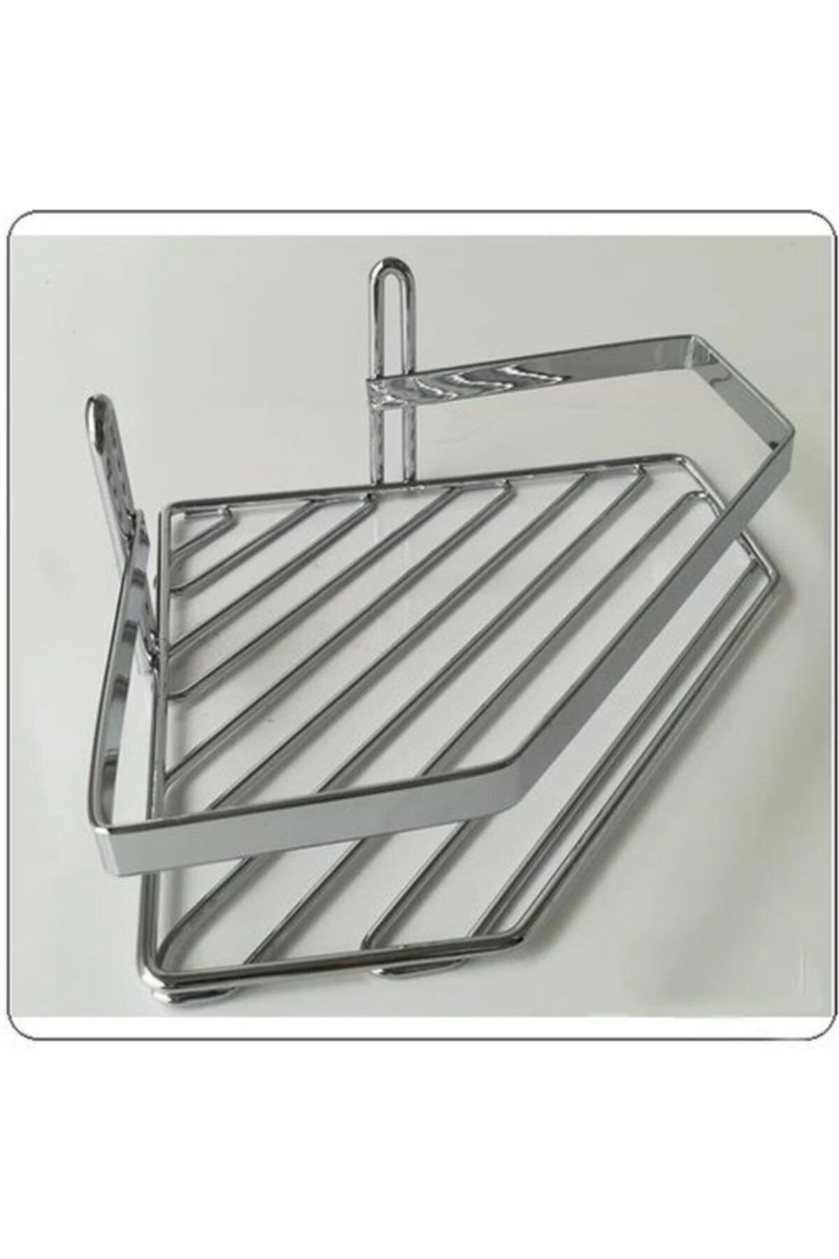 Tekli Beşgen Köşe Raf Paslanmaz