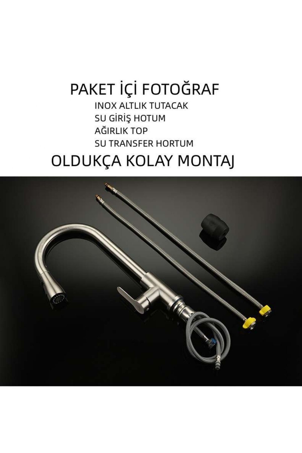 Mutfak Musluk Inox 304 Sprallı
