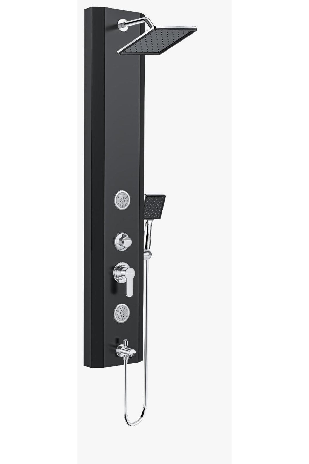 Compact Duş Kolonu Evora Black Square (siyah) Yeni Yerli Ürün