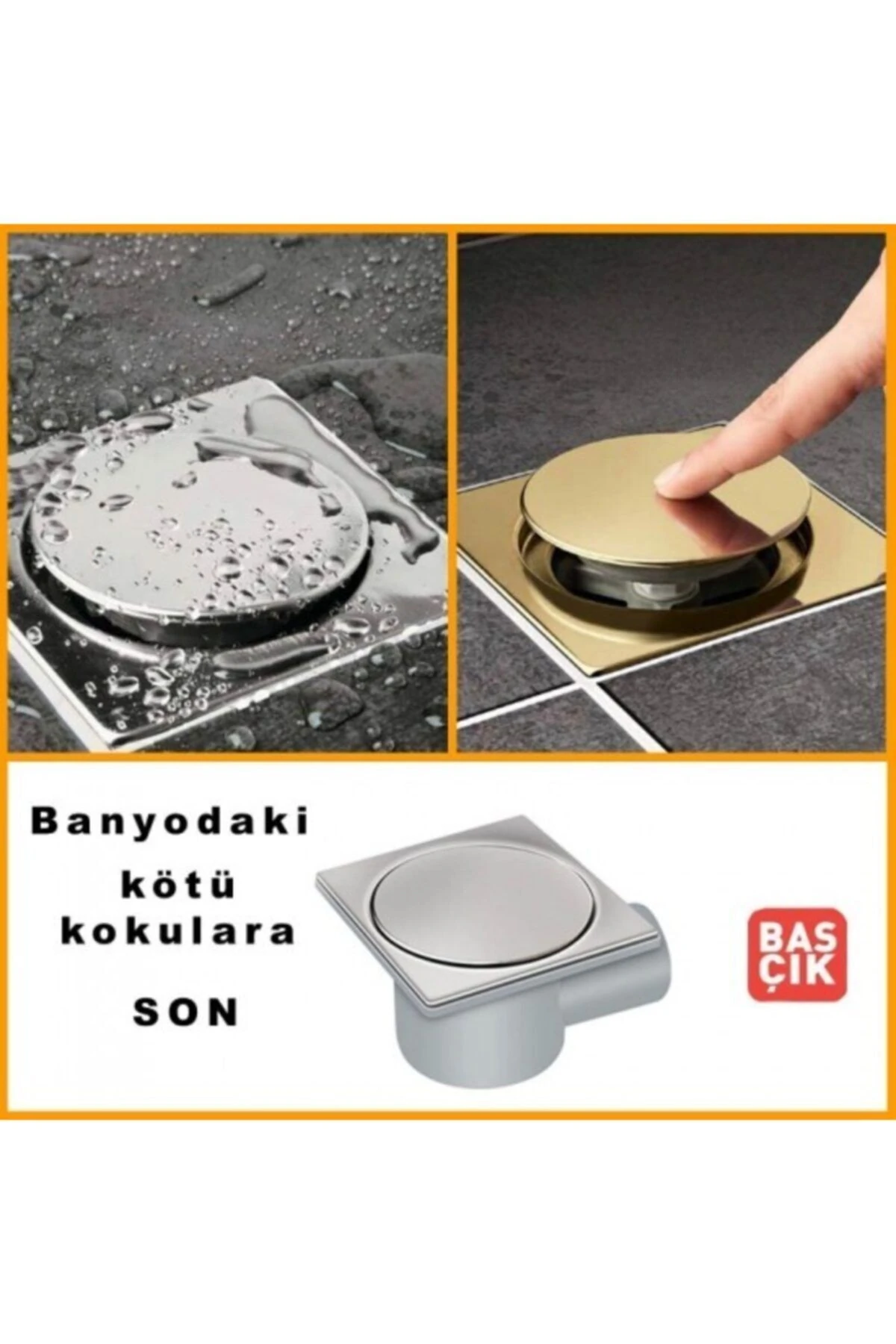 Bas Çık 50 Mm Yandan Çıkışlı Süzgeç Yer Sifonu-gideri